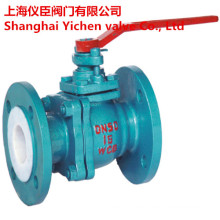 Cast Steel Body Lining PTFE Ball Valve